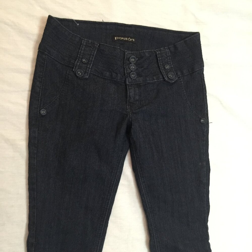 🍎🍎🍎 PASION WOMENS JEANS CAPRIS SIZE 7 🍎🍎🍎
